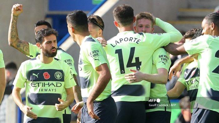Hasil Liga Inggris: Gol Free Kick De Bruyne Hiasi Kemenangan Man City atas Leicester